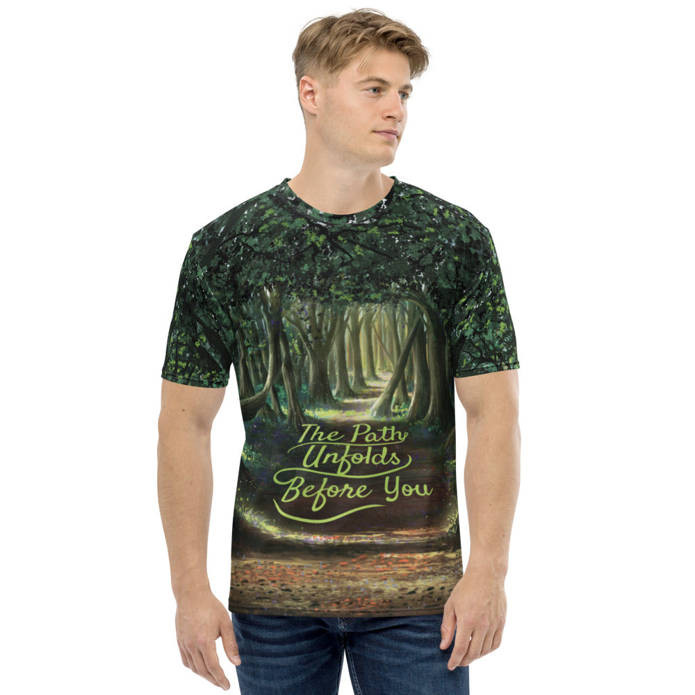Path Unfolds Before You Men's T-shirt