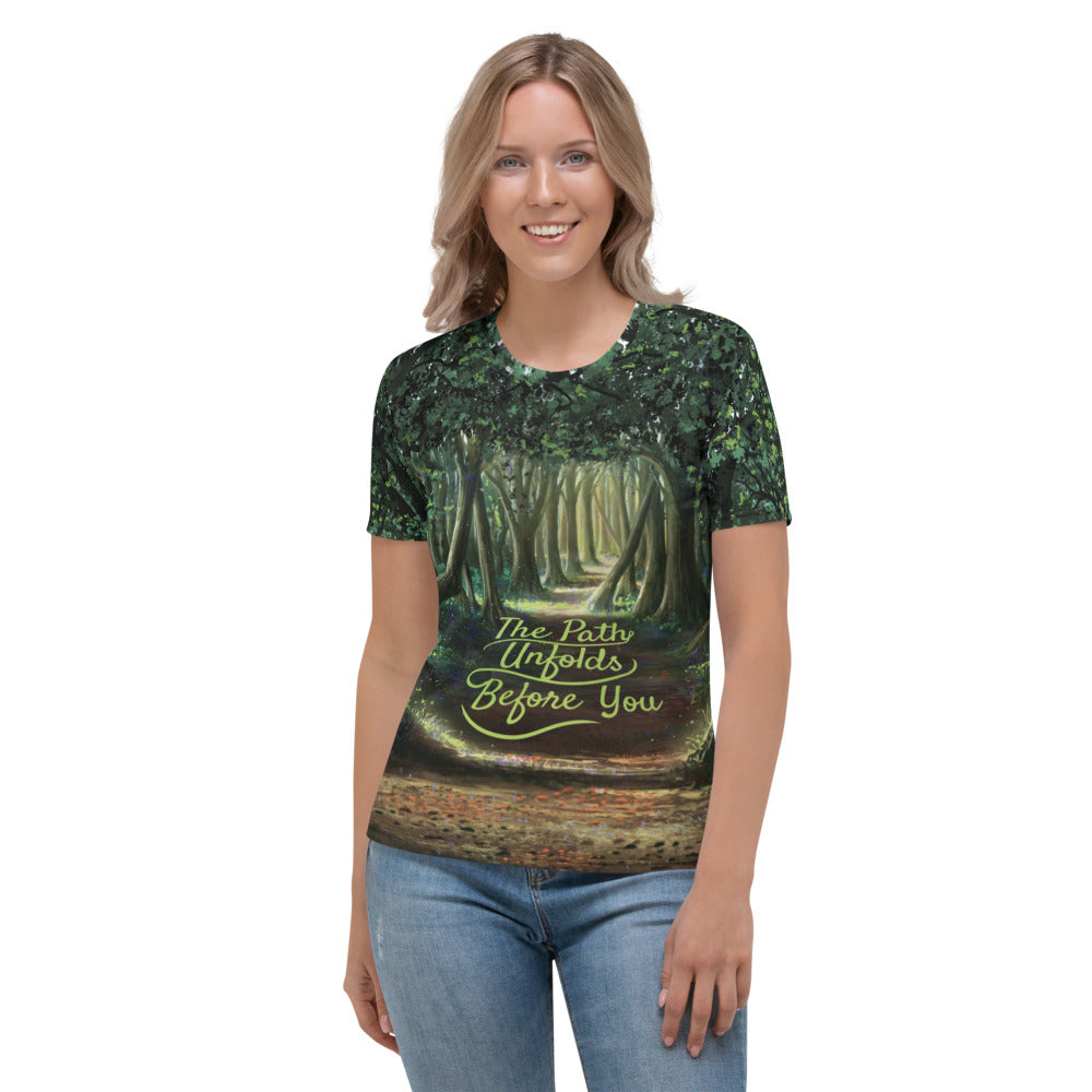 Path Unfolds Before You Women's T-shirt